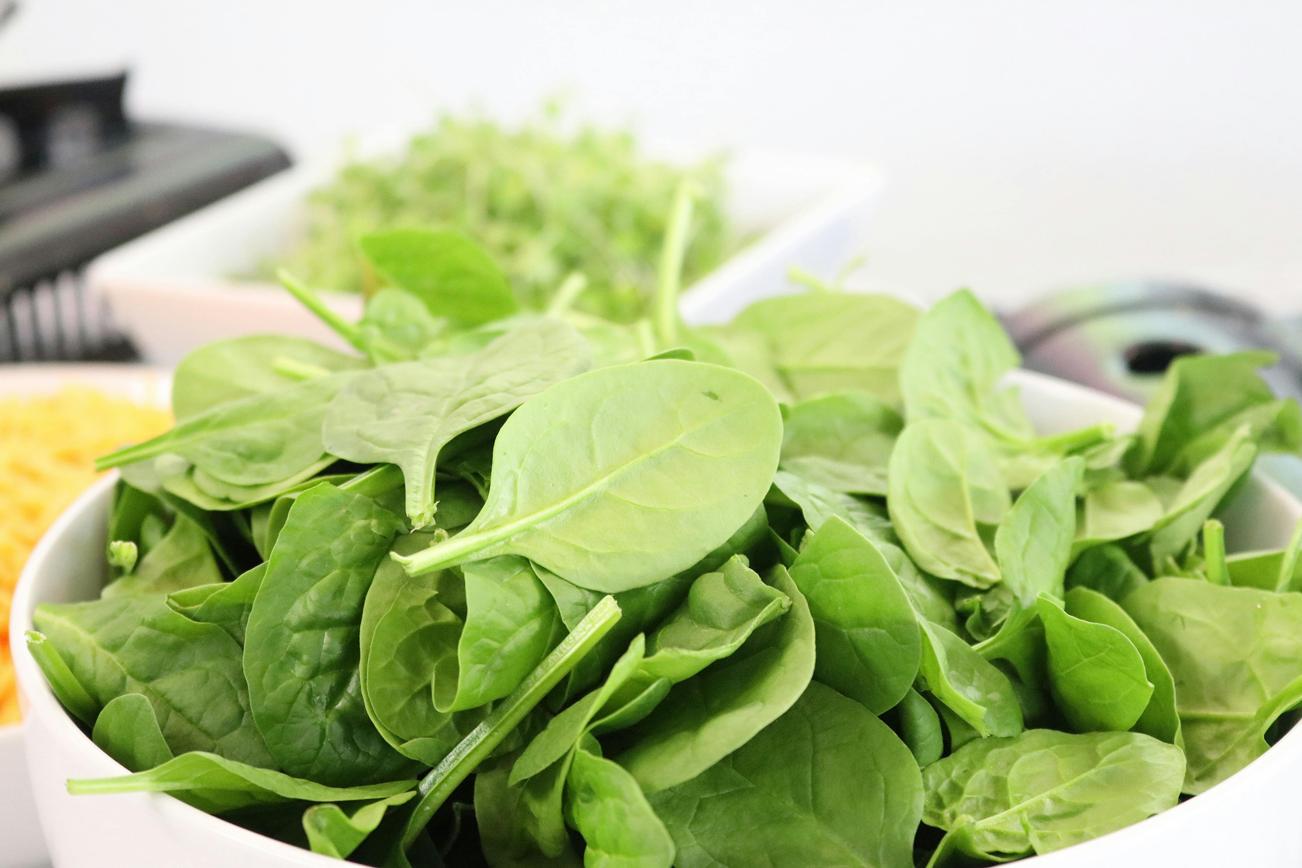 bowl of spinach