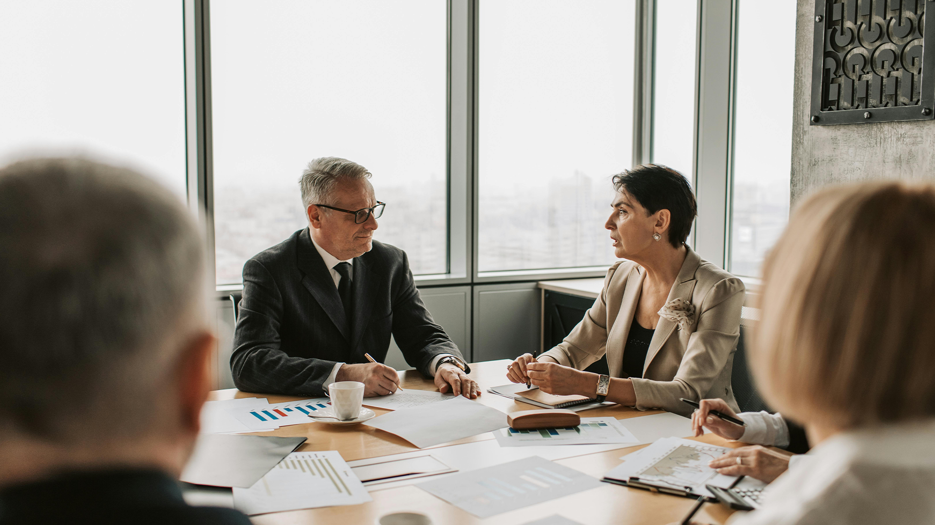 executives in a boardroom