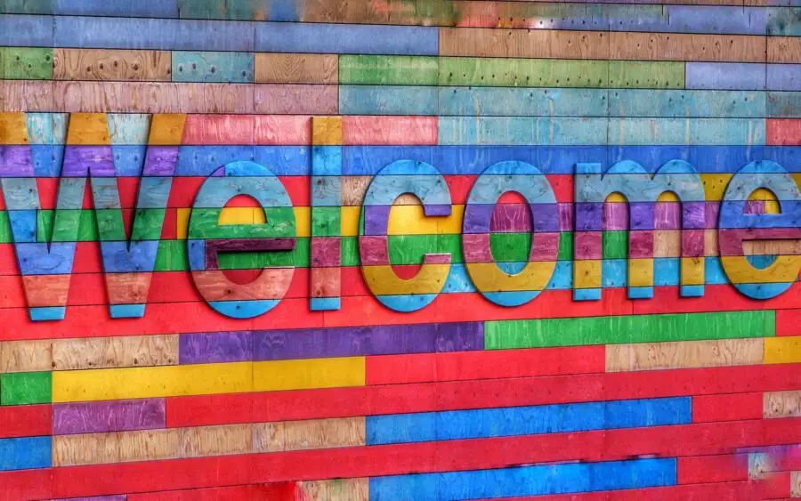 colorful welcome sign for blog about effective onboarding